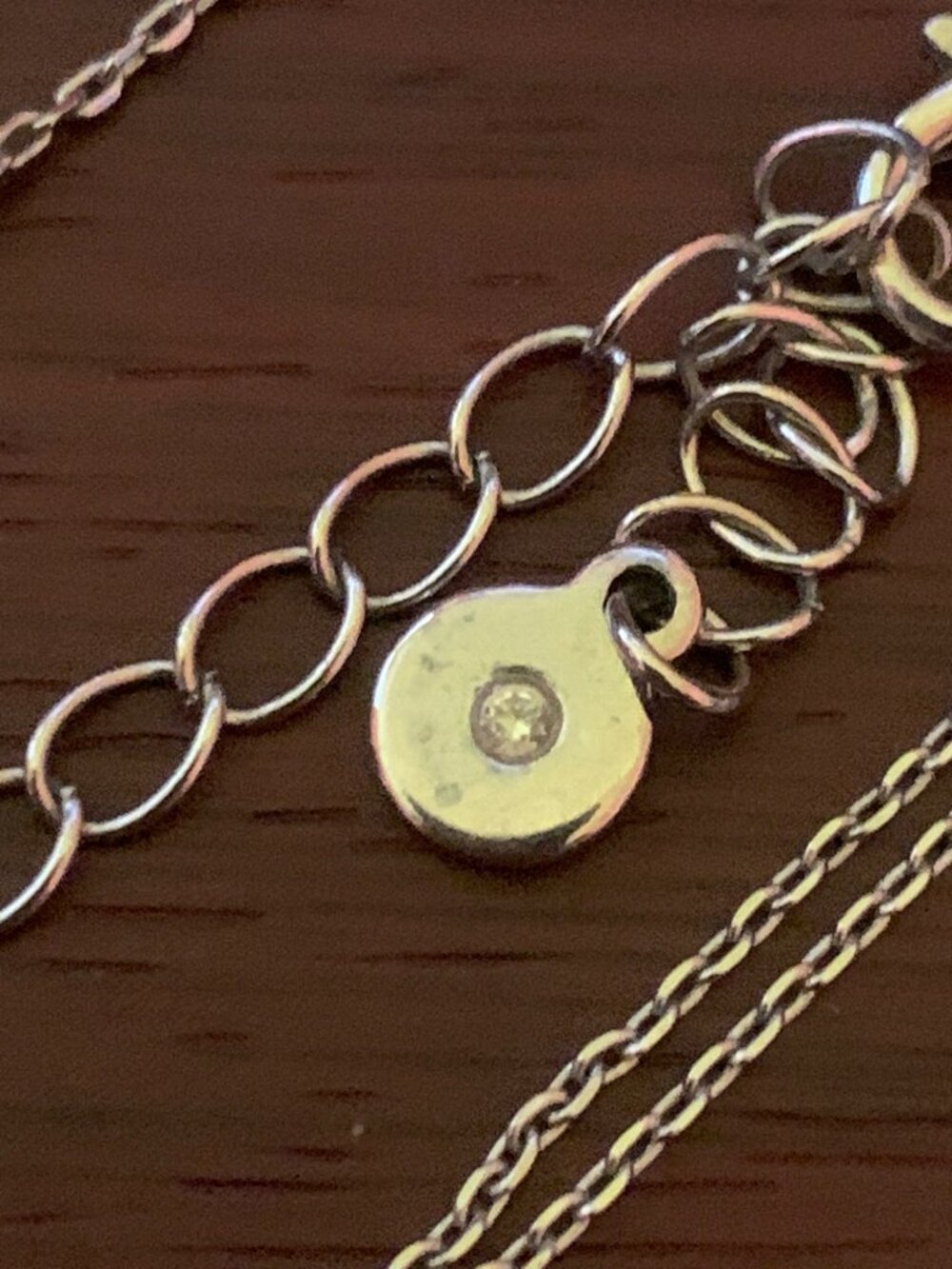 Silver Toned Cross Pendant Necklace With Adjustable Chain & Lobster Clasp Closur - Picture 3 of 3